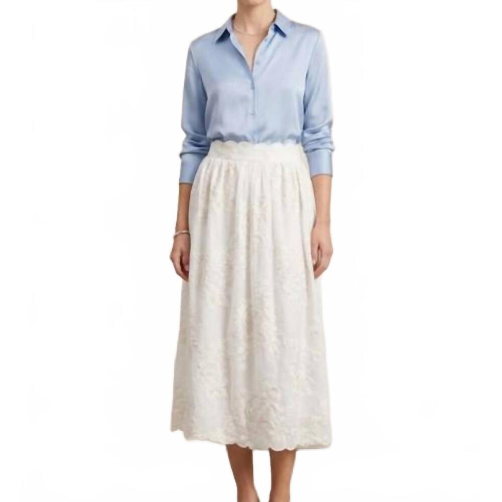 NEW DREAM CATCHER maddy midi skirt in ivory